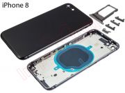 Tapa de batería genérica negra para iPhone 8 / iPhone SE (2020)